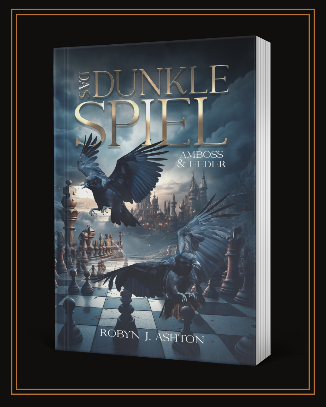 Cover: Das dunkle Spiel — Amboss und Feder